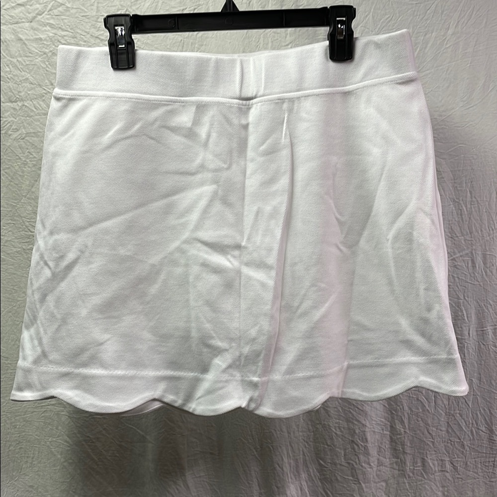 Talbots Elegant White Skater Skirt